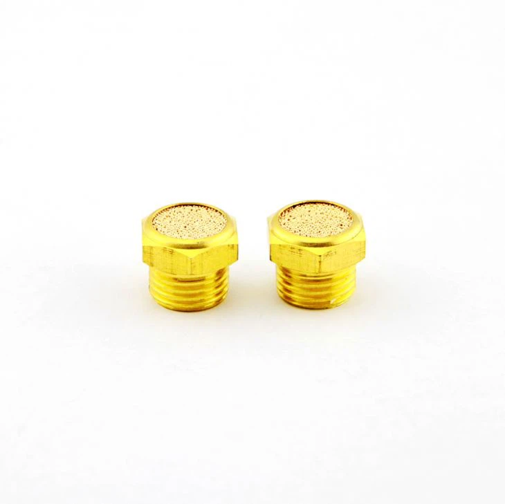 Xhnotion Pneumatic Hydraulic Systems 10bar 25dB Brass Screw Slot Muffler